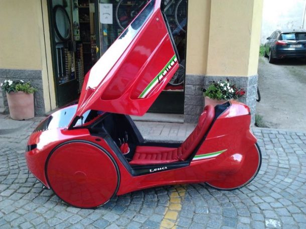 Novinka & akce-Italský velomobil